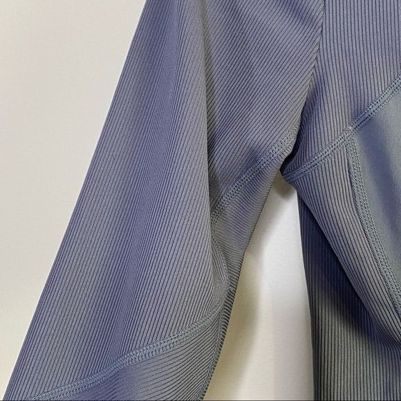 Zella stretch long sleeve zip up jacket blue/grey - Picture 4 of 6